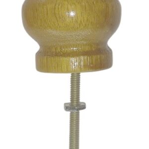 PUXADOR BOLA CHATA CEJ MADEIRA